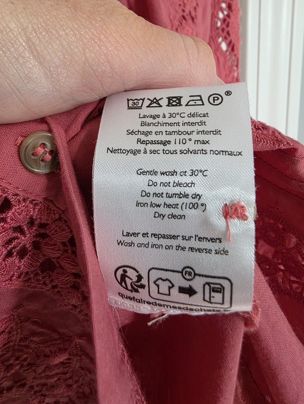 Sezane Rym Shirt Rosewood - Picture 6 of 8